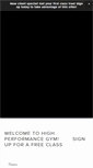Mobile Screenshot of highperformancegym.com